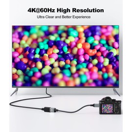 CLAVOOP 4K Mini HDMI to HDMI Adapter 10 Pack, HDMI Female to Mini HDMI Male Cable Adapter Compatible for Raspberry Pi Zero/W, DSLR Camera, Graphics Card, Laptop, HDTV, Camcorder, Projector - Grey