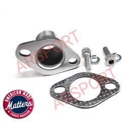 ARSPORT Exhaust Adaptor Male 1'' Flange Compatible for: Predator Max 459, DuroMa XP16HPE 420cc, DuroMa XP18HPE 457cc Metal