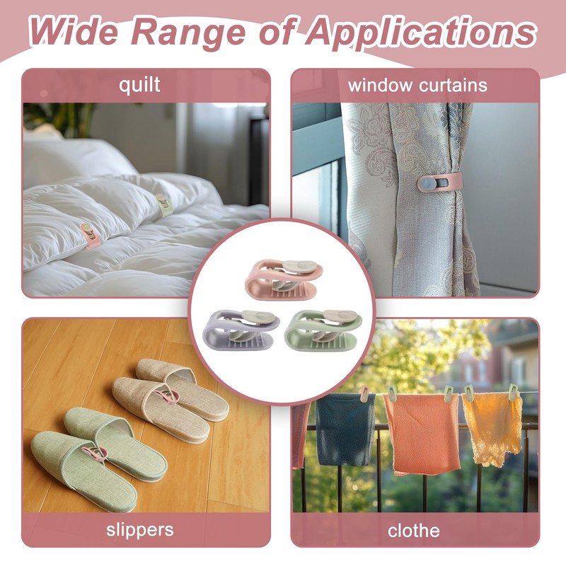 12pcs Duvet Clips Bedding Fasteners – No Sewing Quilt Holders