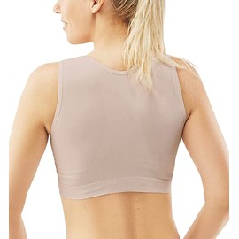 CAREFIX Bree Post Breast Augmentation Bra | Comfortable Post Breast Reduction Surgery Bra | Seamless Post Mastectomy Bras for Women | Postoperative Bra with Front Closure Tan