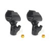 2 Pcs Universal Microphone Clip, Adjustable Mic Clip Holder for