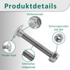 DSM - Carriage Bolts M5 x 45 mm DIN 603
