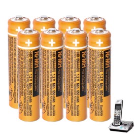 CUCESH NI-MH AAA Rechargeable Battery 1.2V 550mah Rechargeable AAA Batteries for Panasonic Cordless Phones (8)