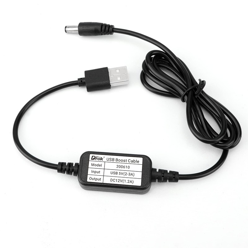 DROK USB to 12v, 5v to 12v USB Boost Converter,