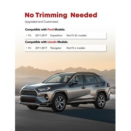 YHTAUTO Cargo Mats Compatible with Ford Expedition Lincoln Navigator 2011-2017 Not EL L Models, TPE All Weather Trunk Mats Waterproof Anti-Slip Odorless Trunk Liner, Interior Car Accessories