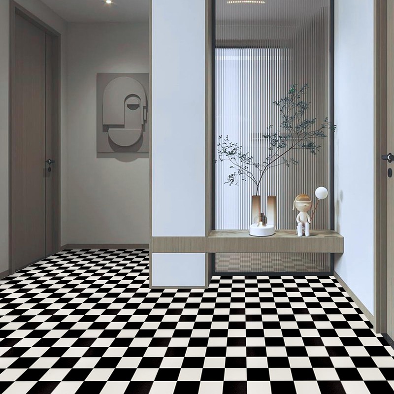 Peel and Stick Floor Tiles: 10pcs11.81 * 11.81in Waterproof Vinyl