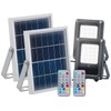 Luminea Solar Floodlight: Set of 2 Solar LED Floodlights for