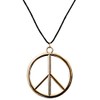 Koerner Peace Sign Necklace From Metal, 5Cm