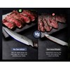 SYOKAMI Steak Knives Set of 6 with Drawer Organizer, 4.8