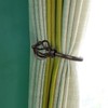 KAMANINA - Cortinas decorativas con retenciones de jaula trenzada, bronce