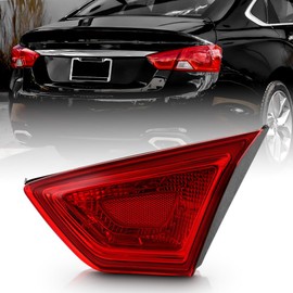 KEEKPO - For 2014 2015 2016 2017 2018 2019 Chevy Impala Red/Clear Inner Tail Light Lamp Replacement Right Passenger Side