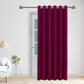 Ved Blackout Door Curtain 52" x 84" (1 Panel) (PURPLE), W132cm (52") x D213cm (84")