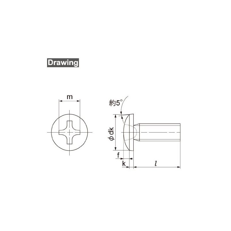 Osato Stainless Steel Machine Screws, Binding Head, 0.2 inch (5