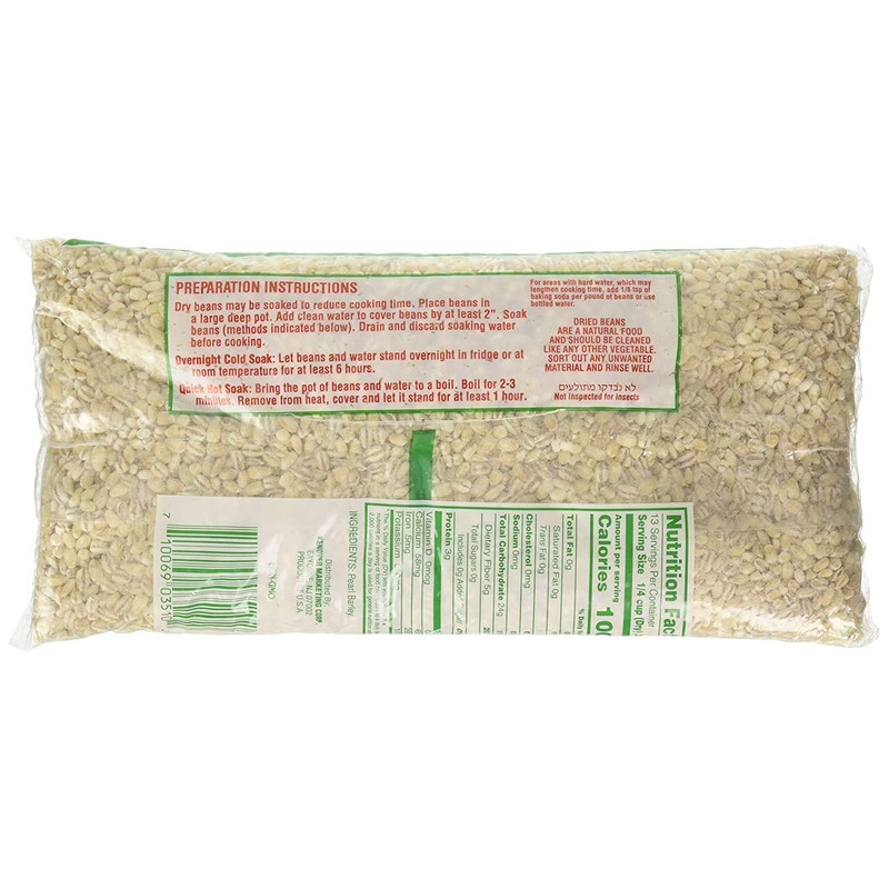 Gefen Premium Quality Pearled Barley 1lb (6 Pack) Product of