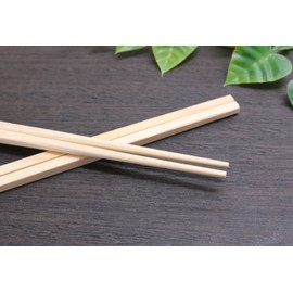 Yoshii Shoji YOS-044 Japanese Cypress Square Single Mouth Split Chopsticks 9.4 inches (24 cm), 25 Pairs Kaiseki Restaurant