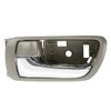TRQ Left Interior Door Handle Chrome & Brown Drivers Side
