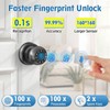 Anweller Smart Fingerprint Door Lock,Fingerprint Door Knob with Keypad,Electrionic Biometric