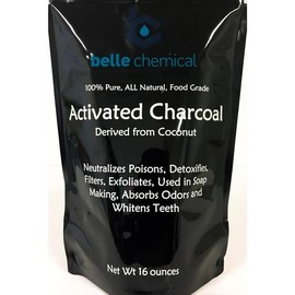 (1LB) Organic Coconut Activated Charcoal Powder - Food Grade, Kosher - Teeth Whitening, Facial Scrub, Soap Making (1 Ounce to 5 pounds (1 Pound) Skincare Black Skin Repair Comfort Cleansing Oral - Size: 32 Ounce (Pack of 1)