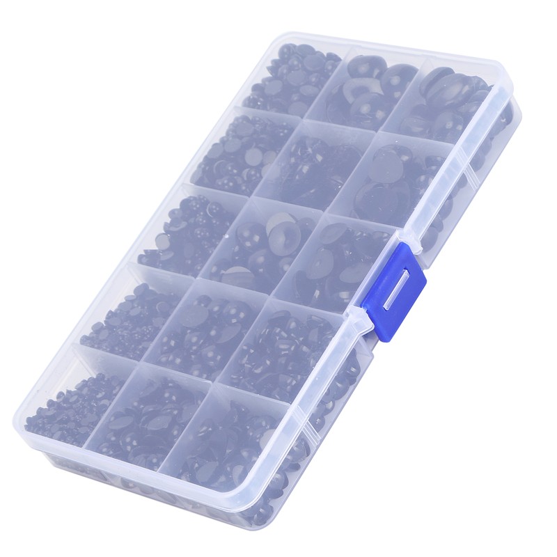 2575Pcs Plastic Eyes and Noses Pack Safety DIY Craft Kit