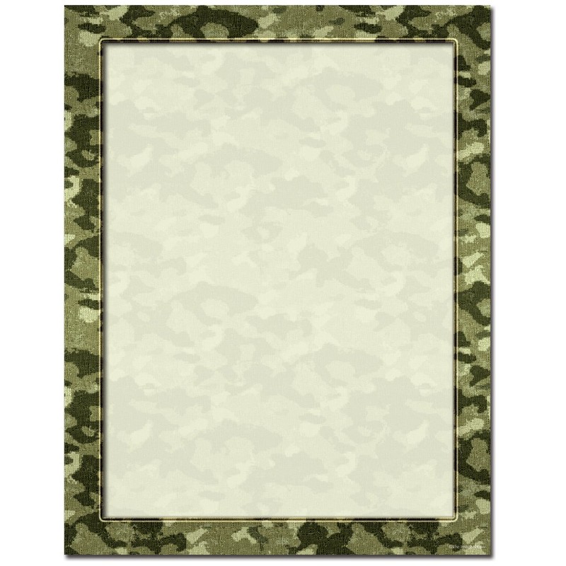 Camouflage Letterhead Laser & Inkjet Printer Paper, 25 pack