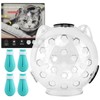 Saycker Cat Muzzle for Grooming, Transparent Cat Helmet with 4