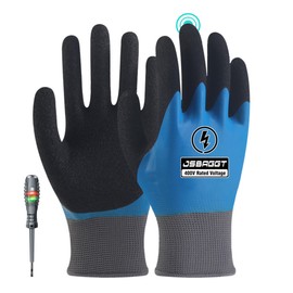 JSBAGGT Electrical Work Gloves, 400V Insulation, Work Gloves, Flame Retardant Insulation Gloves, Anti-Static Gloves, Voltage Resistant Gloves, Can be Used for a Wide Range of Use, From Electrical Work