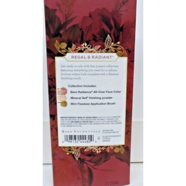 BareMinerals Regal & Radiant 3 Pc Complexion Kit Mineral veil Brush Radiance