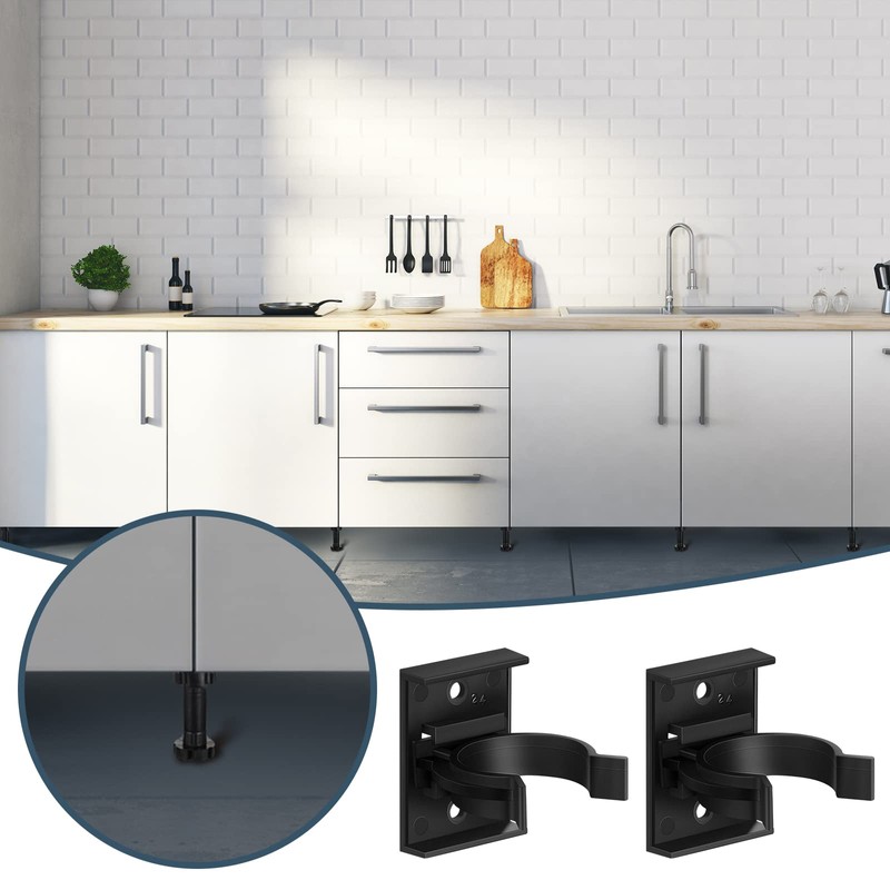 Hotop 4 Sets Bath Panel Clips Kitchen Plinth Kick Board
