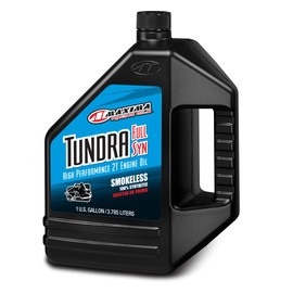 Maxima Racing Oils 30-339128 Tundra 2T Full Synthetic Two Stoke Snowmobile Oil 1 Gallon Bottle
