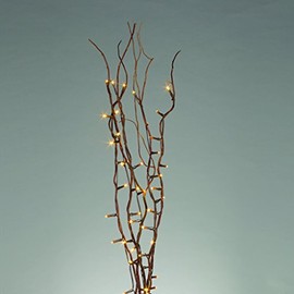 Everlasting Glow 39" H Willow Branch Convertible Home Decor, 39.75InL x 3.75InW x 2.5InH, Brown