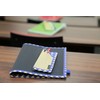 Amtsumug C02-25-00105 Notebook Cover, A5 Tatami Mat, Black, Dots, Navy