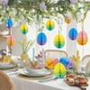 SUNBEAUTY Pack of 12 Easter Eggs Paper Honeycomb Balls 12