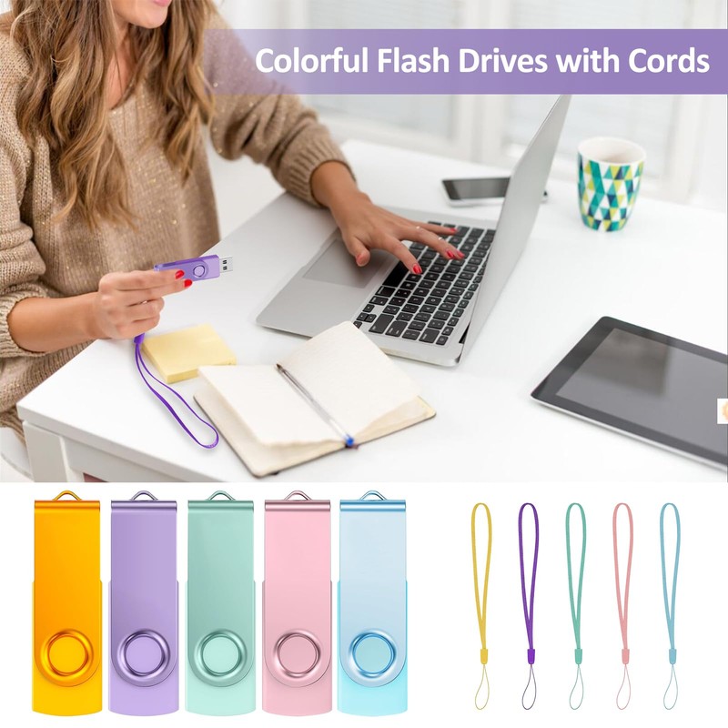 ABLAZE 4GB USB Flash Drive 5 Pack, USB 2.0 Thumb
