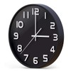 Wall Clock, Non-Ticking, Silent Quartz Decorative Clock, Easy to Read,