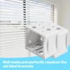 12 Pcs 1 Inch Blind Brackets Mini Blind Brackets Blinds