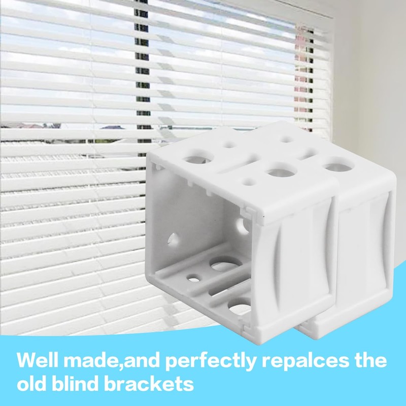 12 Pcs 1 Inch Blind Brackets Mini Blind Brackets Blinds