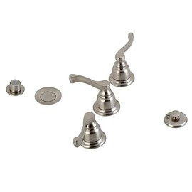 Kingston Brass KB328FL Royale Bidet Faucet, Brushed Nickel, 13.66 x 3.92 x 3.05