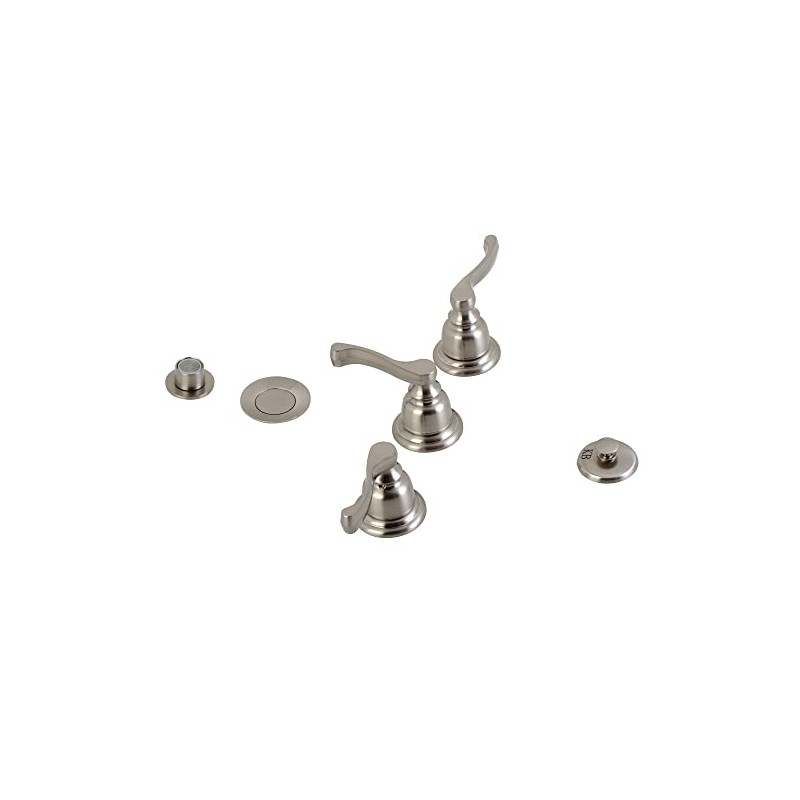 Kingston Brass KB328FL Royale Bidet Faucet, Brushed Nickel, 13.66 x