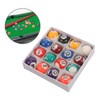 Mikinona 1 Set Mini Billiard Balls Set of Durable Resin
