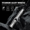 ThruNite EDC Titanium Alloy Whistle, Ultra Lightweight, Big Sound Emergency