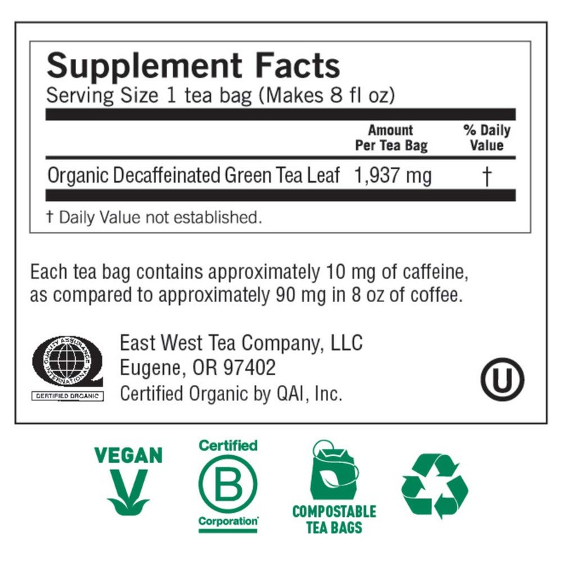 Yogi Tea, Green Tea Pure Green Decaf, 1.09 Ounce