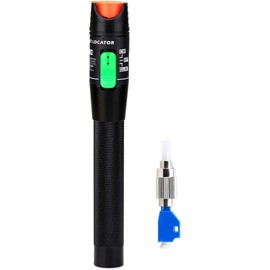 FIBAsource 30KM Visual Fault Locator Fiber Tester Detector Meter and Universal Connector FC Male to LC Female Adapter for CATV Telecommunications