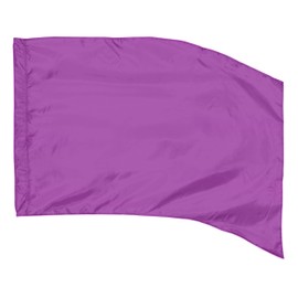 Purple Color Guard Flag, Curved Rectangle Solid Color Flag for Practice, Made of Easy to Clean Polyester Habutai