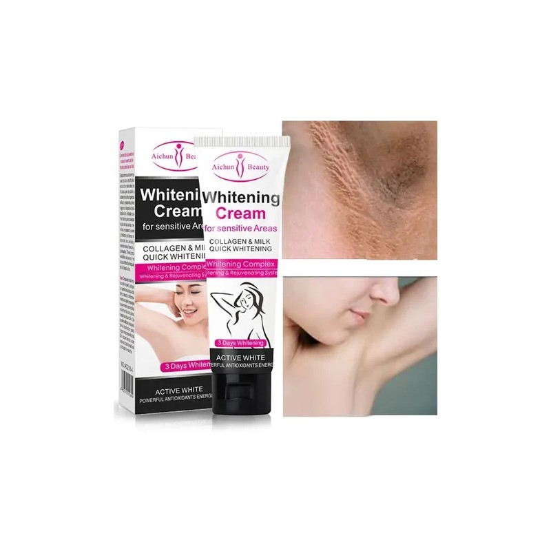 Crema Original Blanquea Piel Axilas Cuello Bikini 3 Tonos