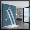 Aolemi Shower System Dual 2-in-1 Rain Shower Faucet Set 8-Setting