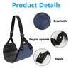 2 Pcs Adjustable Airplane Foot Rest with Breathable Mesh -