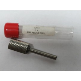 ILA 5/8" x 1" Cylinder Head Single Cut HSS Midget Mill / Bur burr #22953 USA