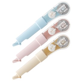 Plus WH-1905 WH-1905 52-133 + 134 + 135 Correction Tape Whiter PL 0.2 inch (5 mm), 3 Colors, 1 Set of Each