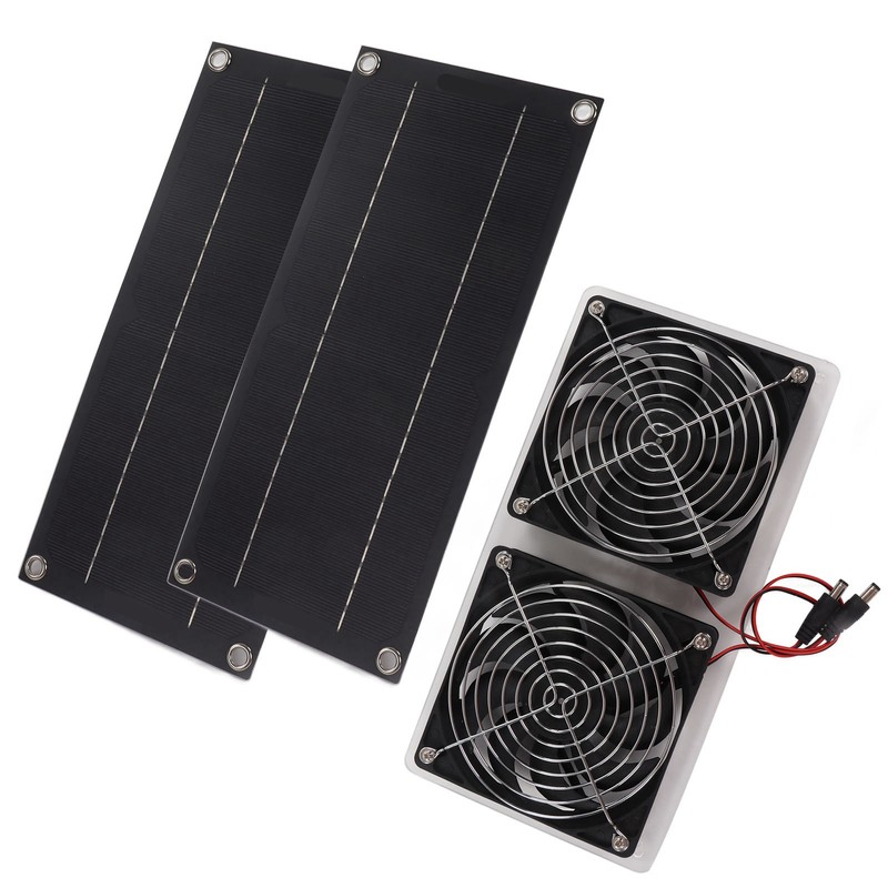 Solar Panel Fan Kit Waterproof Portable Environment Friendly Solar Exhaust