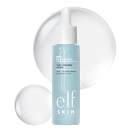 e.l.f. SKIN Holy Hydration! Triple Bounce Serum, 1.7% Hyaluronic Acid Serum For Plump, Bouncy Skin, Great For Hydrating Dry Skin, Vegan & Cruelty-Free
